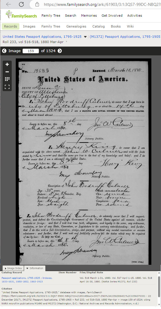 Layered citation for passport applications Evidence Explained